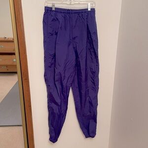 Nike 2012 Pleated Windbreaker Purple Pants Women’s Medium Nylon Vintage Inspired